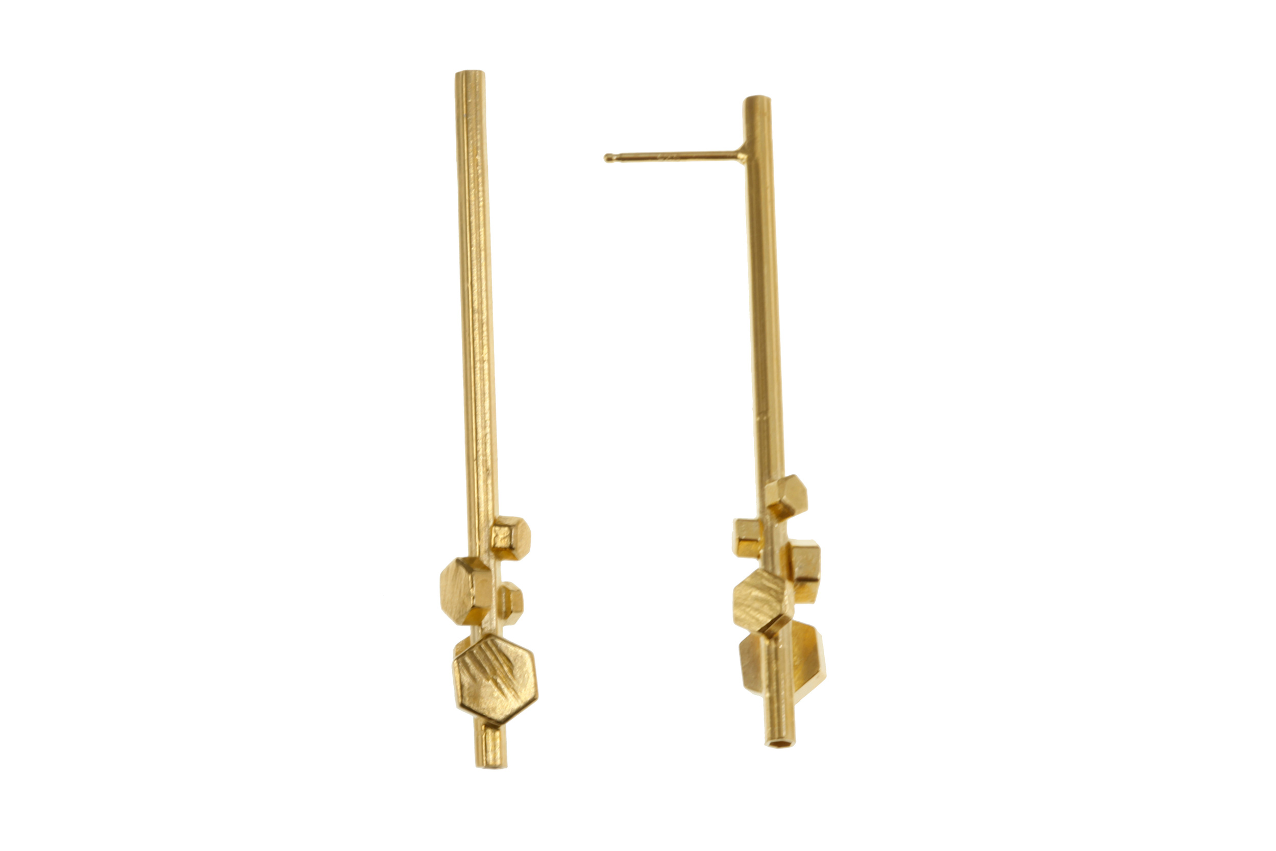Cluster Tube Earrings