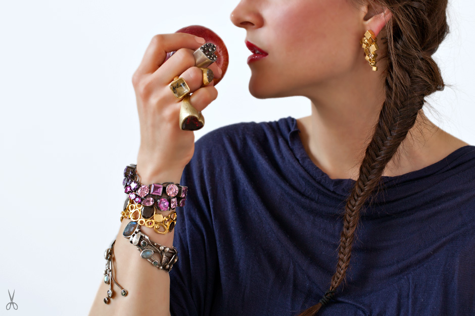 Cubic Cascade Earrings Gold