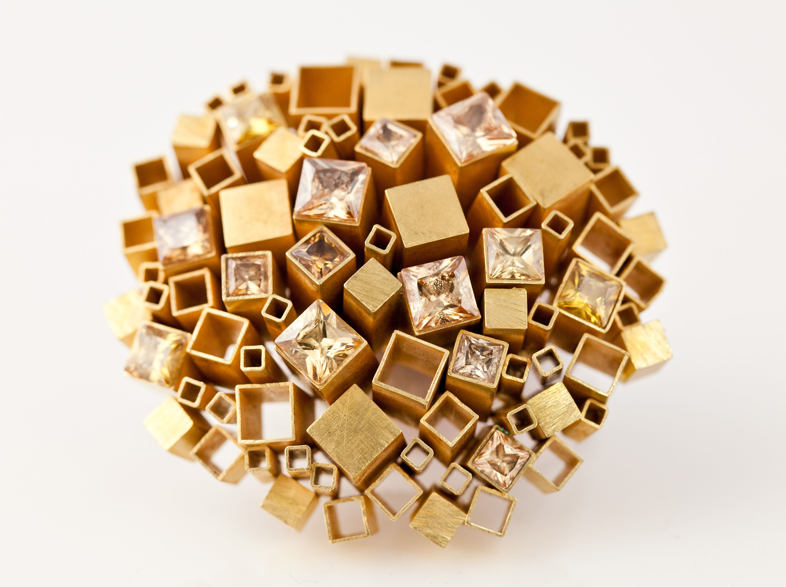 Euclid Cubic Brooch