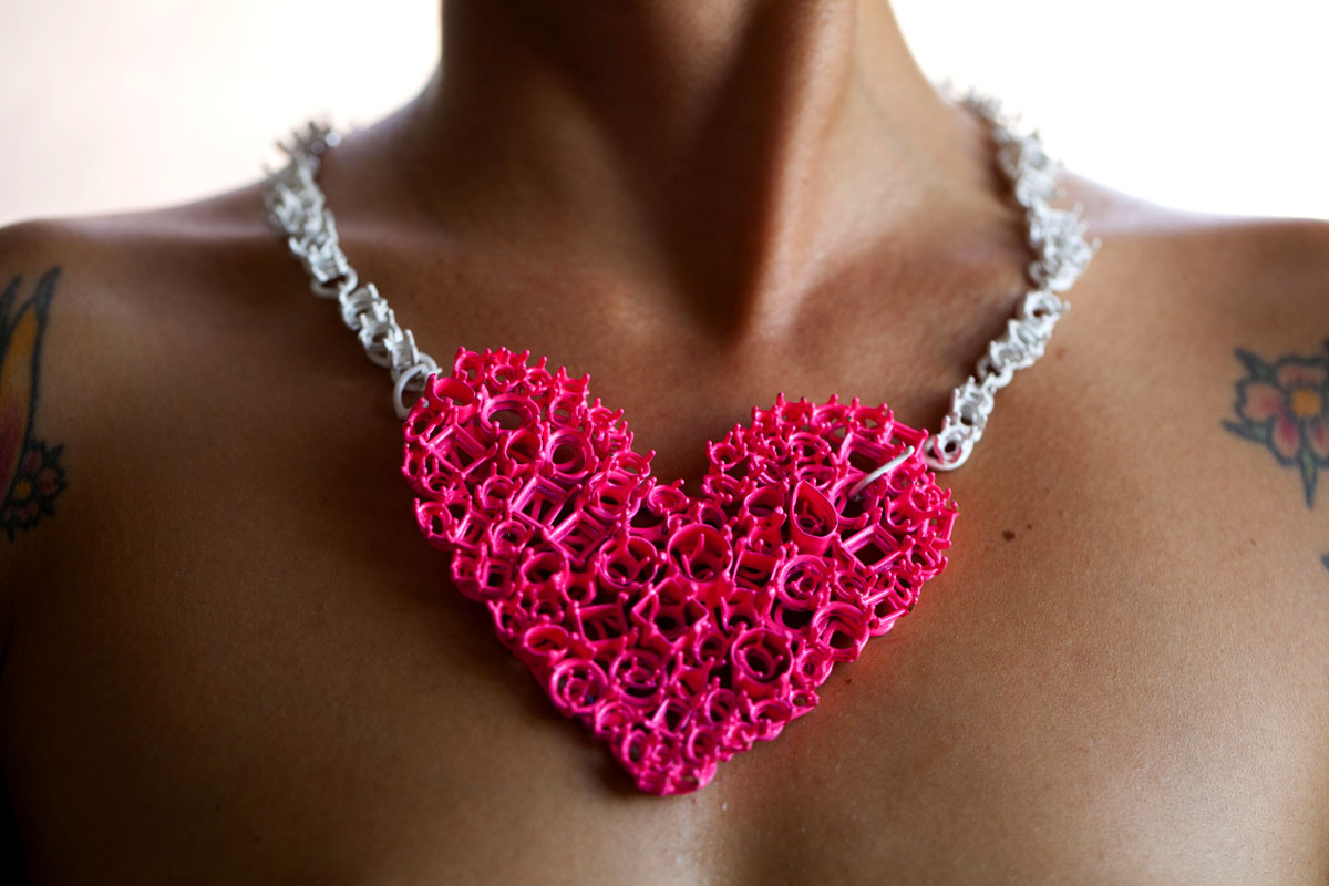 Potential Pink Heart Necklace